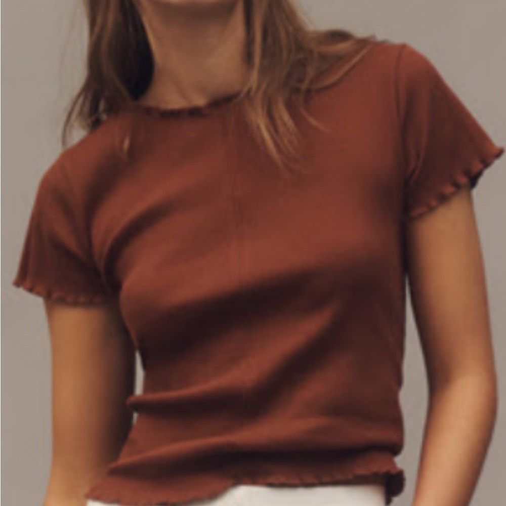 Pilcro Rust Short Sleeve Tee
